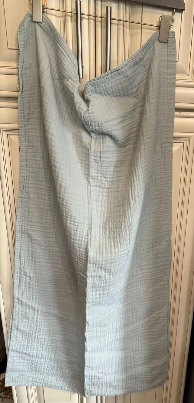 Pomiso Baby Newborn Muslin Cotton Receiving Swaddle Blankets Green Sz 120 x 120